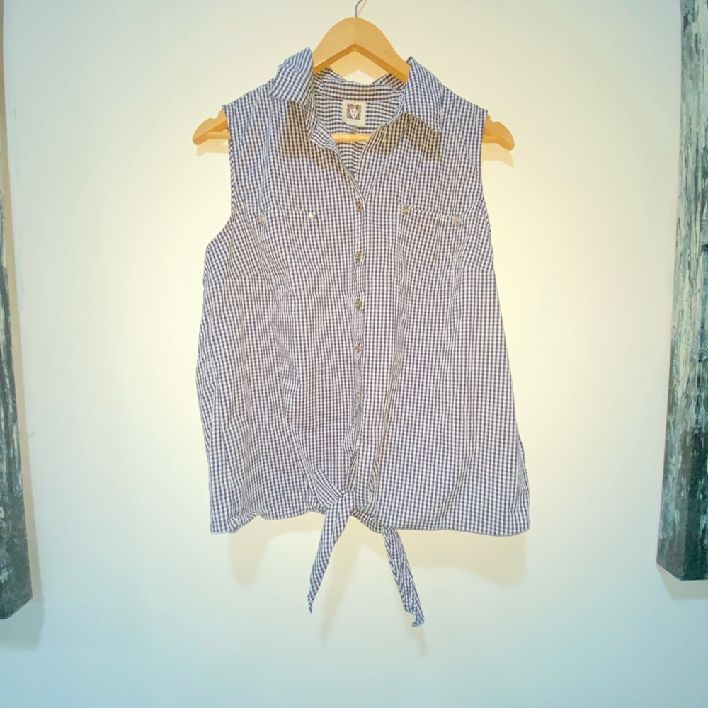 NWOT Anne‎ Klein Blue Sleeveless Top
